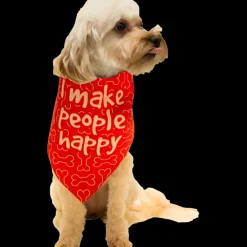 I Make People Happy Bandana by Dog Fashion Living