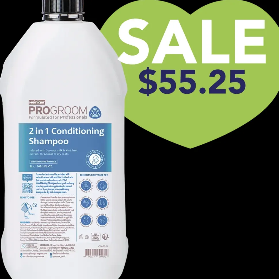 2 in 1 Shampoo 5 Litre by Heiniger ProGroom