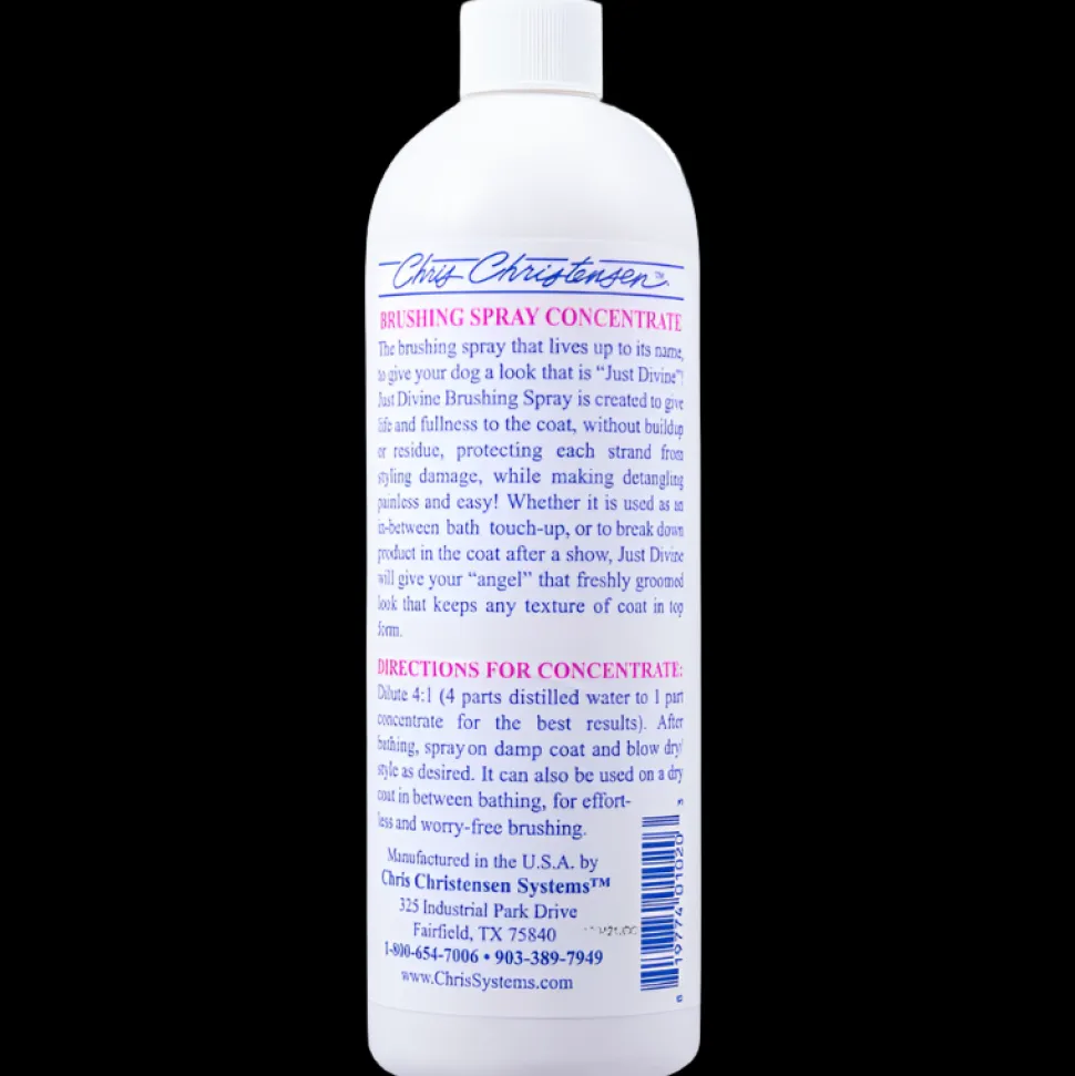 Just Divine Brushing Spray Concentrate 16oz by Chris Christensen