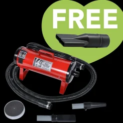 K-9 II Dog Dryer Two-Speed with Free Water Peeler Attachment by Electric Cleaner
