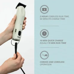 KMC+ 2 Speed Cordless Clipper Sage by Wahl