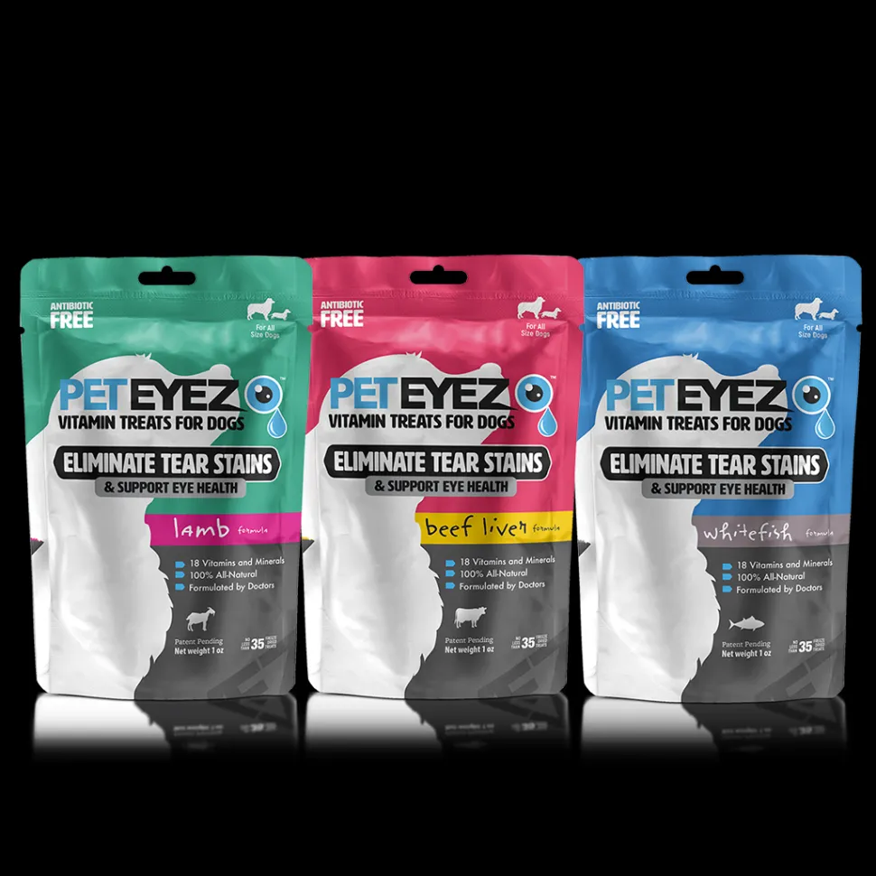 Lamb, Beef Liver and Whitefish Dog Treats Bundle by Pet Eyez