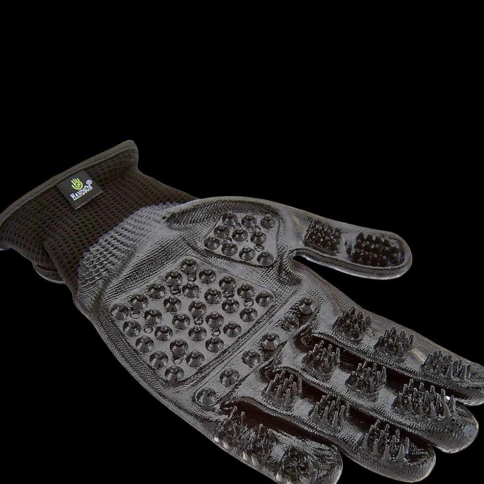 Large Black Deshedding Gloves by HandsOn Gloves