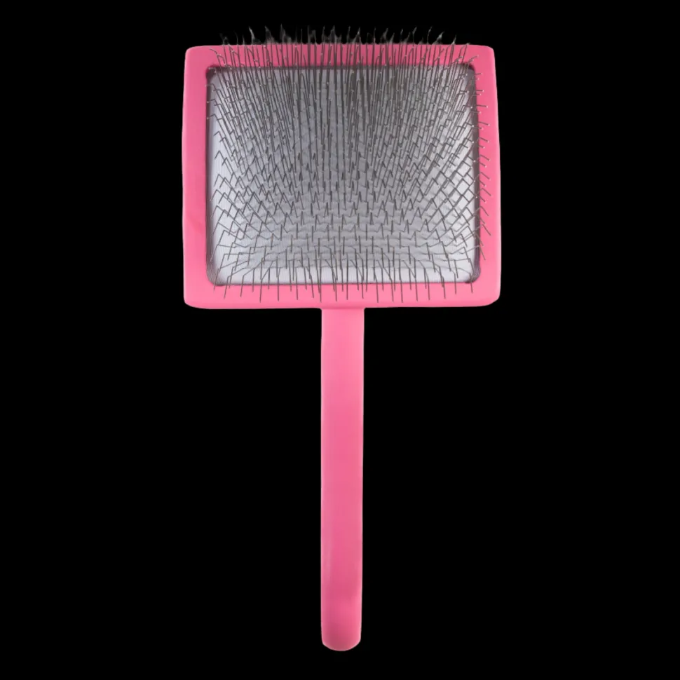 Large Curved Pink Dematting Brush by PetStore.Direct