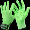 Large Green Deshedding Gloves by HandsOn Gloves