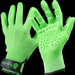 Large Green Deshedding Gloves by HandsOn Gloves