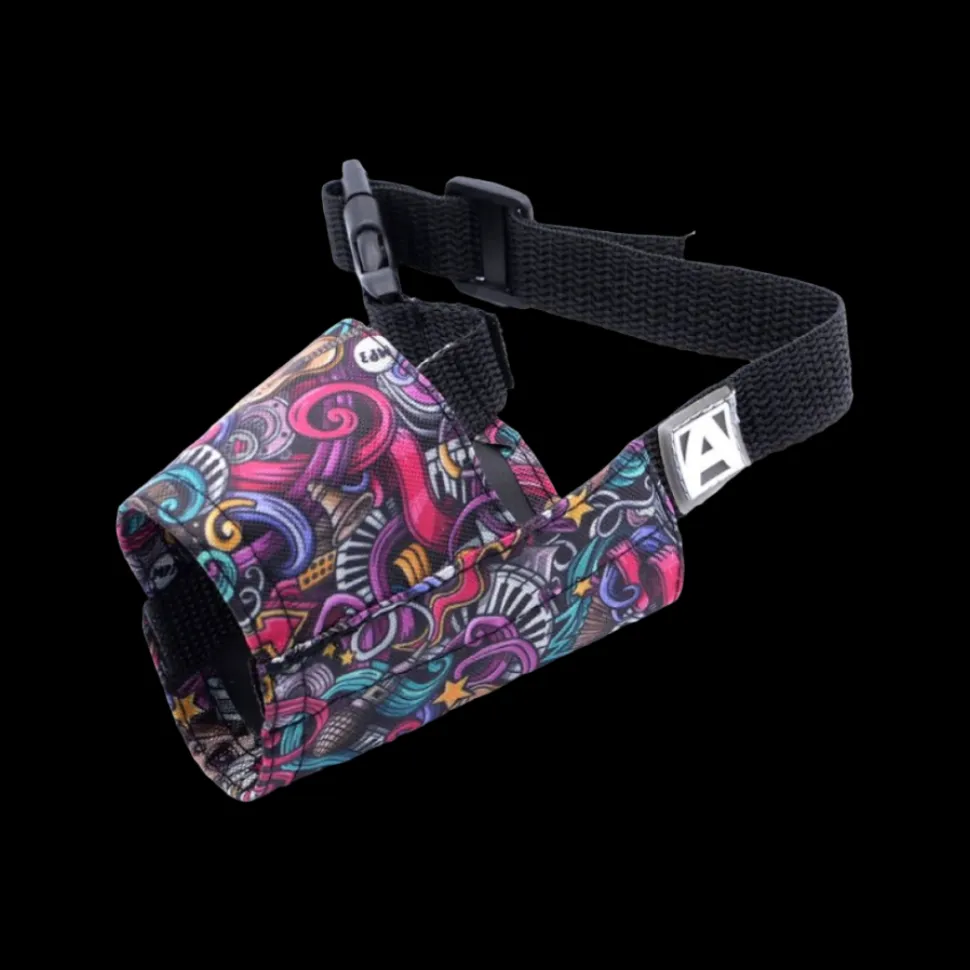 Large Music Patterned Muzzle for Dogs by Artero