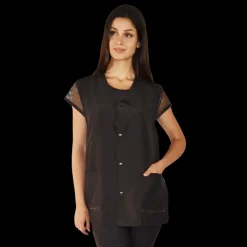 Mesh Back Black Grooming Jacket by Ladybird Line
