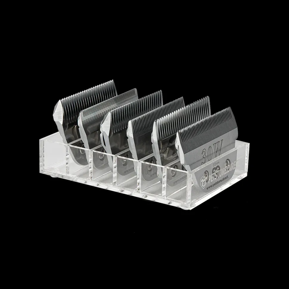 Mini Wide 6 Blade Holder Clear by PetStore.Direct