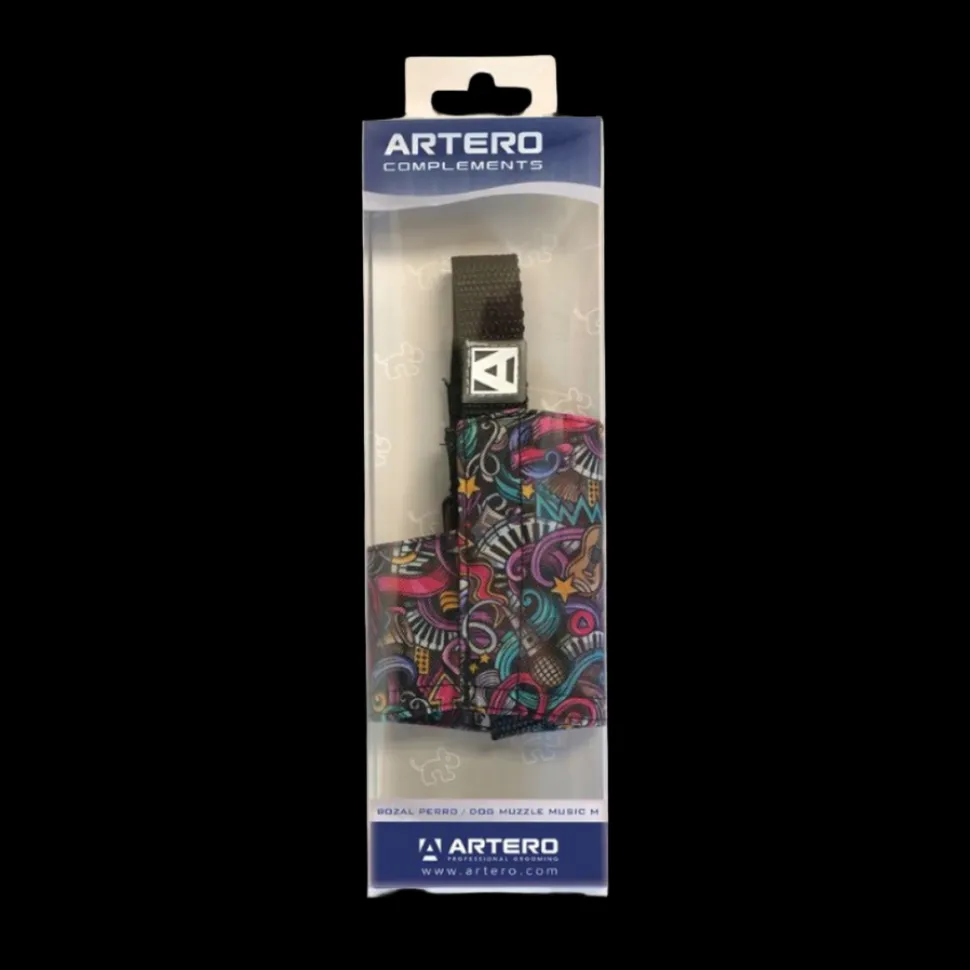 Music Patterned Muzzle for Dogs Medium by Artero