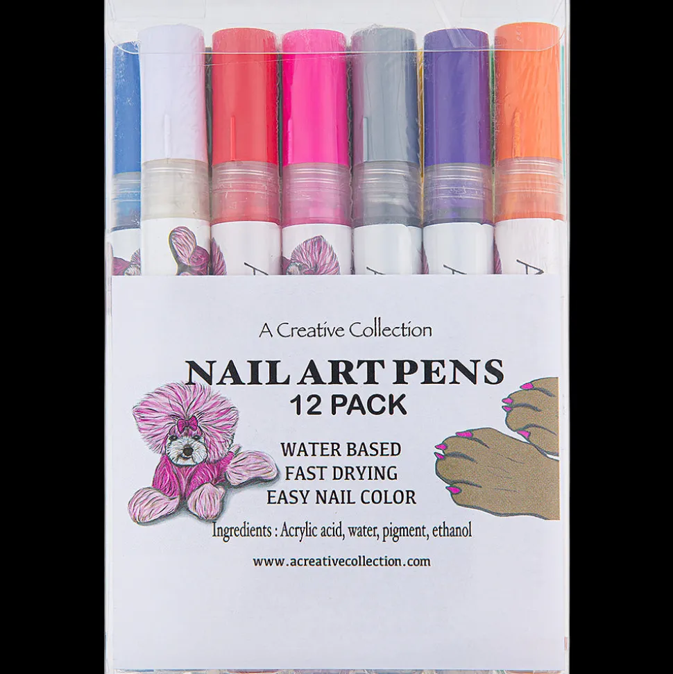 Nail Art Pen (Pack of 12) by A Creative Collection