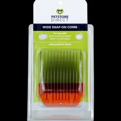 1 1/2″ Orange Wide Snap on Comb by PetStore.Direct