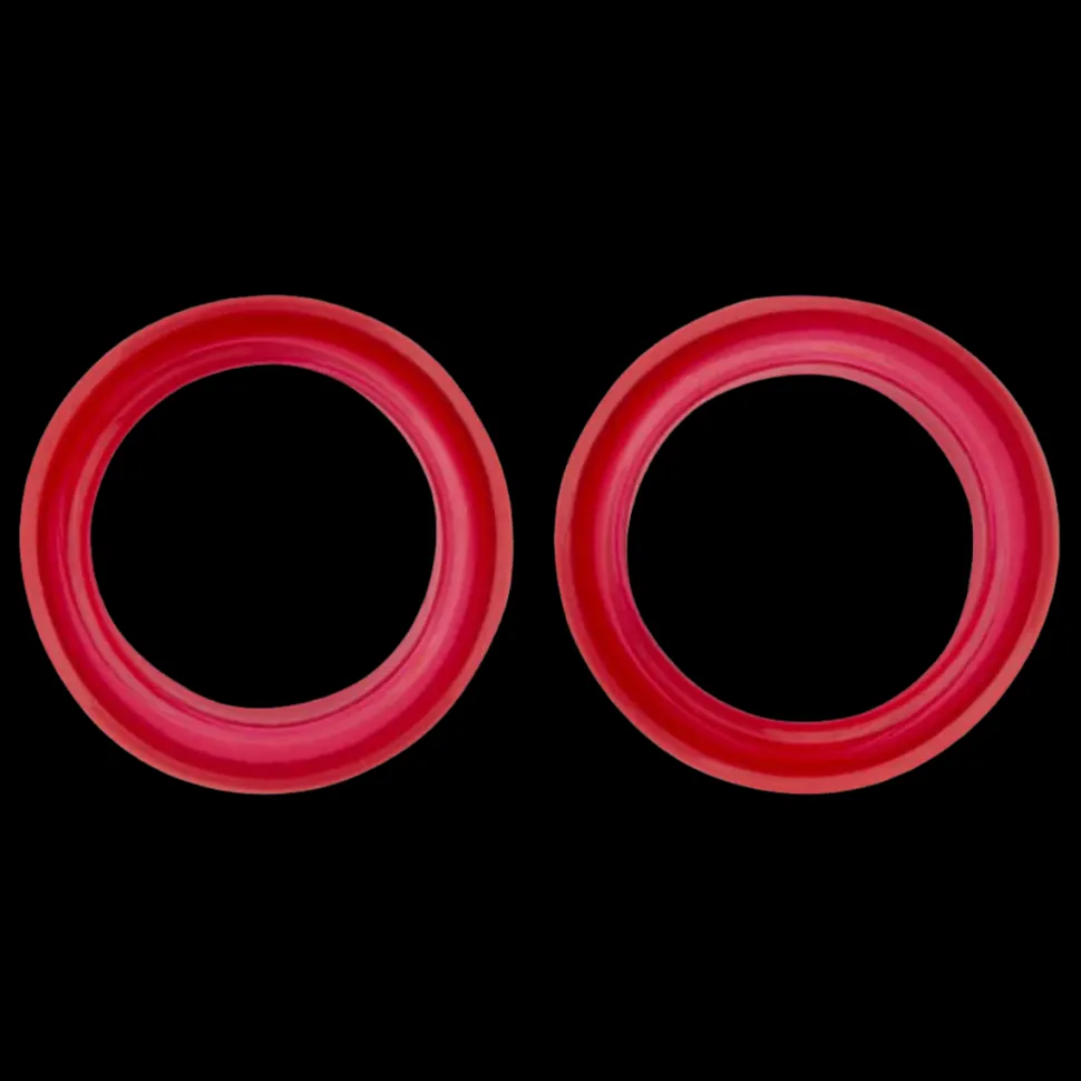 Pack of 2 Premium Scissor Finger Ring Inserts in Red by PetStore.Direct