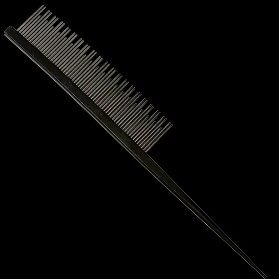 7" Parting Comb Dual Tooth Black by Chris Christensen
