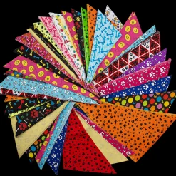 Paws & Bones Bandanas - 60 Assorted Sizes and Patterns by Bandanas Unlimited