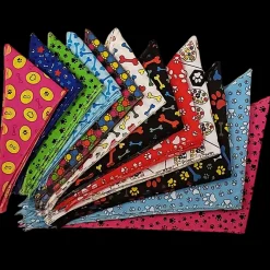 Paws & Bones Bandanas - 60 Assorted Sizes and Patterns by Bandanas Unlimited