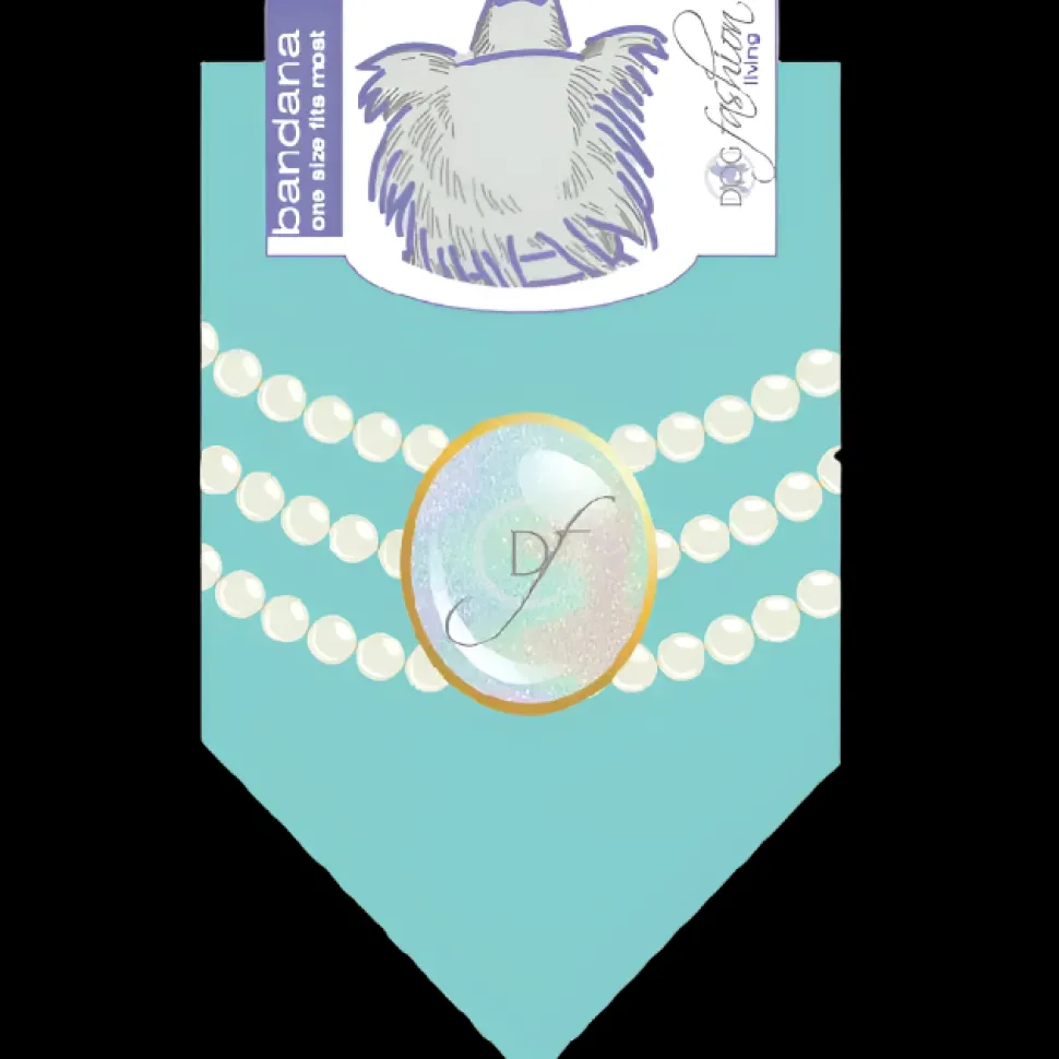 Pearl Fashion Wedding Dog Bandana by Dog Fashion Living