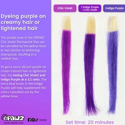 Permanent Dog Hair Dye Chic Violet 8oz by Opawz