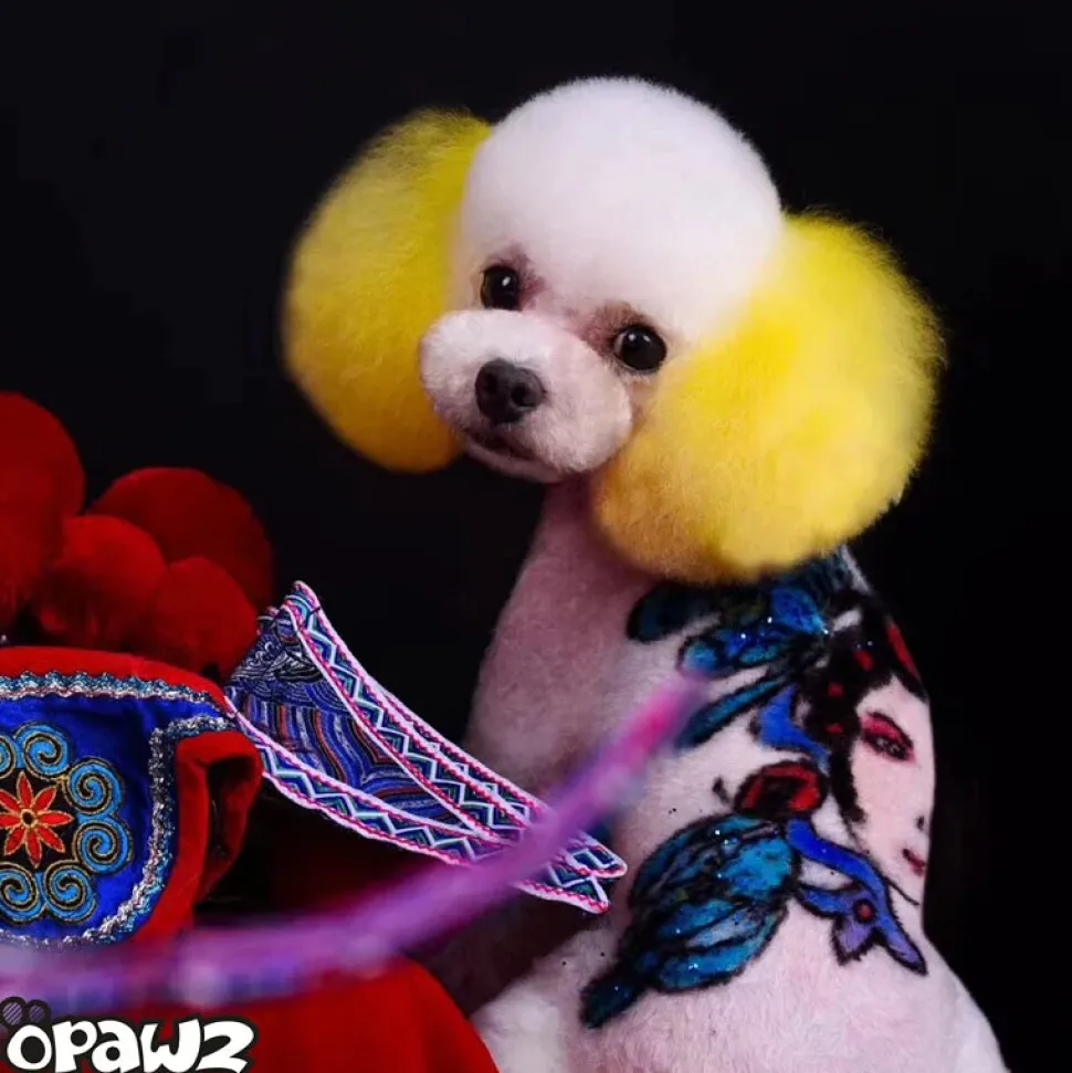 Permanent Dog Hair Dye Glorious Yellow 8oz by Opawz
