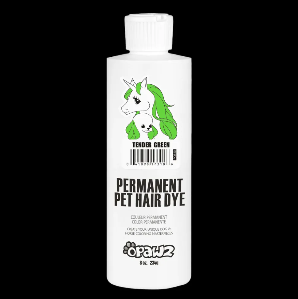 Permanent Dog Hair Dye Tender Green 8oz by Opawz