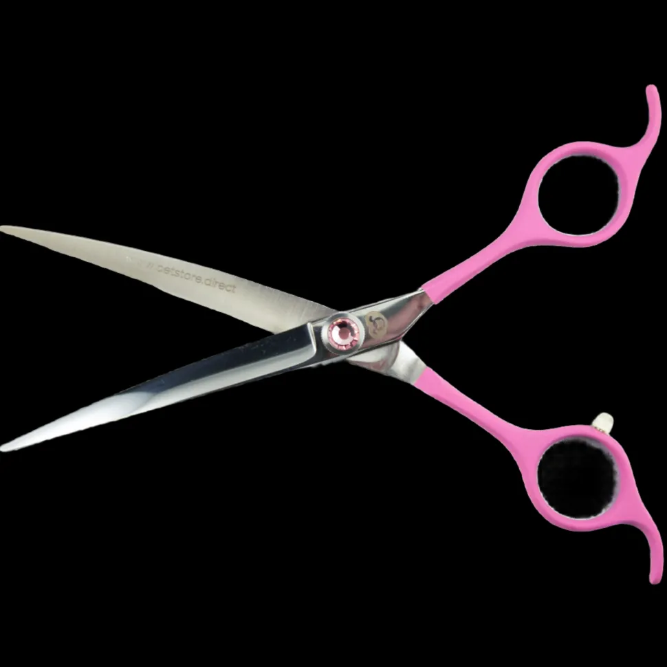 6.5" Pink Curved Shear by PetStore.Direct