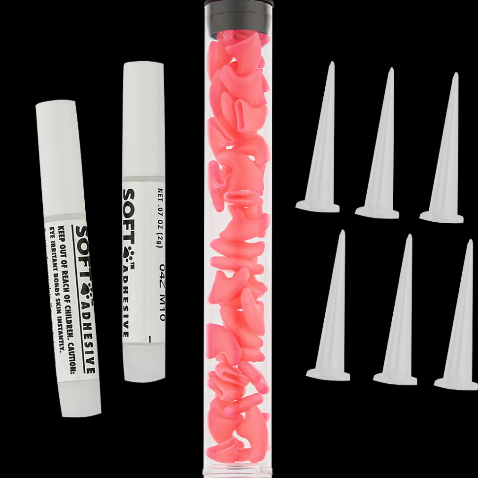 Pink Feline Large Nail Caps by Soft Claws
