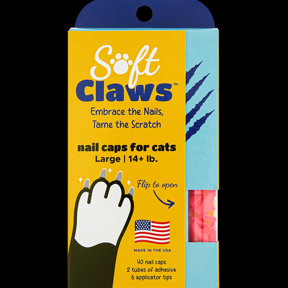 Pink Feline Large Nail Caps by Soft Claws