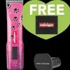 Pink Paws Saphir Cordless Clipper One Battery with Free Clipper Grip by Heiniger