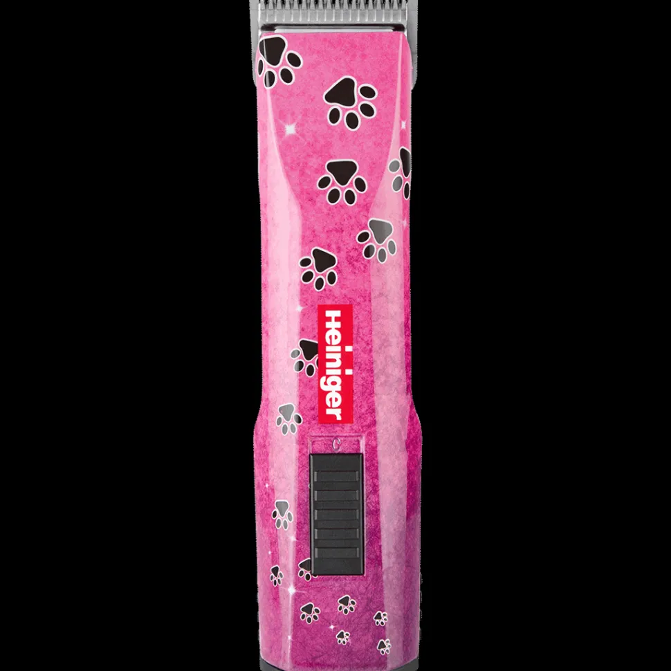 Pink Paws Saphir Cordless Clipper One Battery with Free Clipper Grip by Heiniger