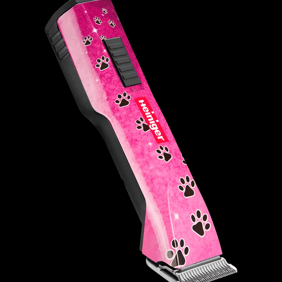 Pink Paws Saphir Cordless Clipper One Battery with Free Clipper Grip by Heiniger