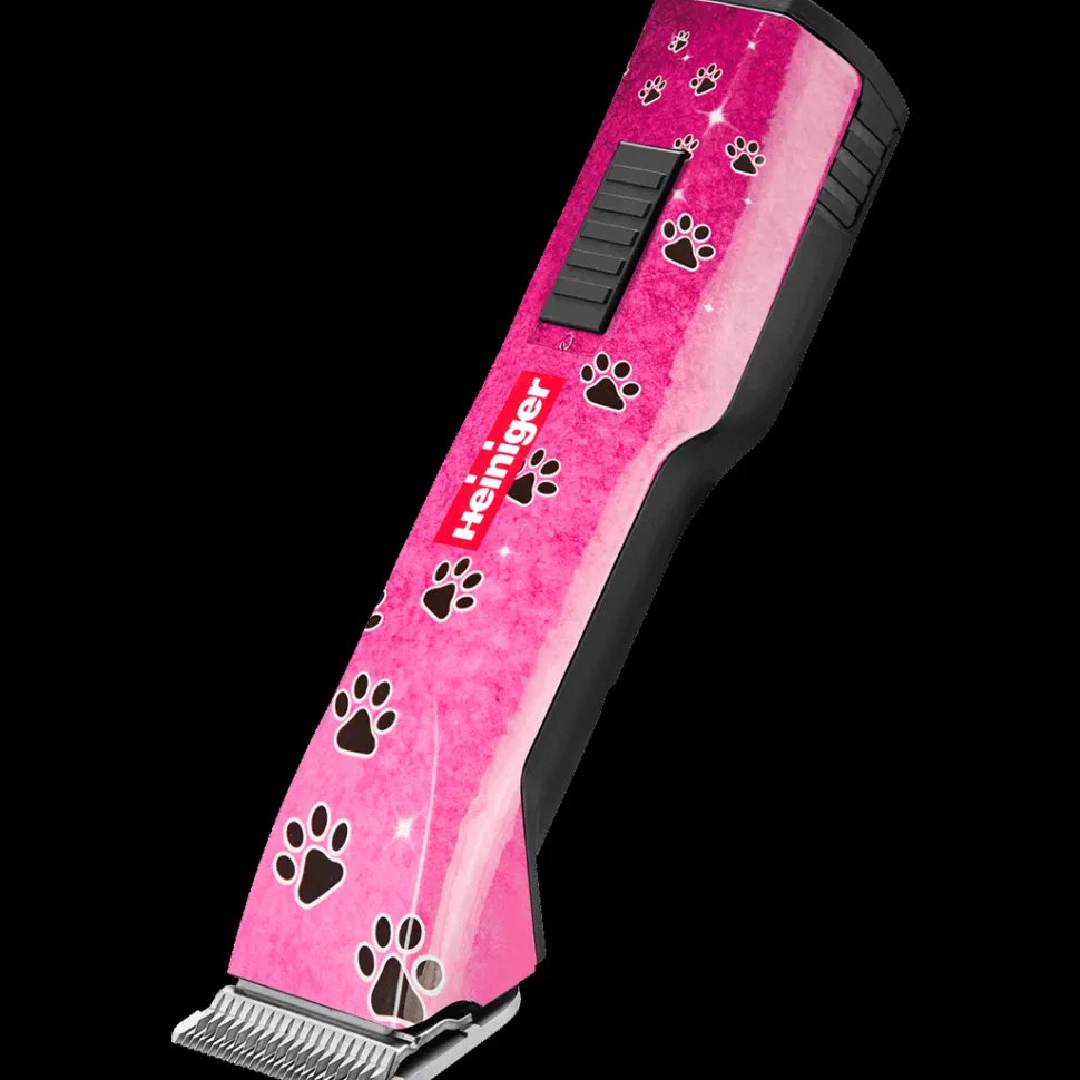 Pink Paws Saphir Cordless Clipper One Battery with Free Clipper Grip by Heiniger