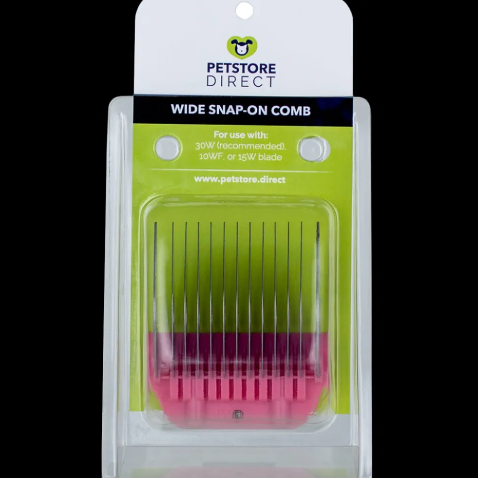 1 1/4″ Pink Wide Snap on Comb by PetStore.Direct