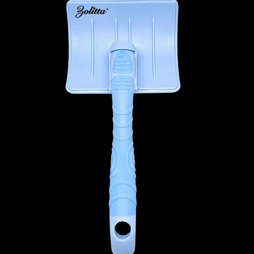 Plastic Handle Large Slicker Brush Blue by Zolitta