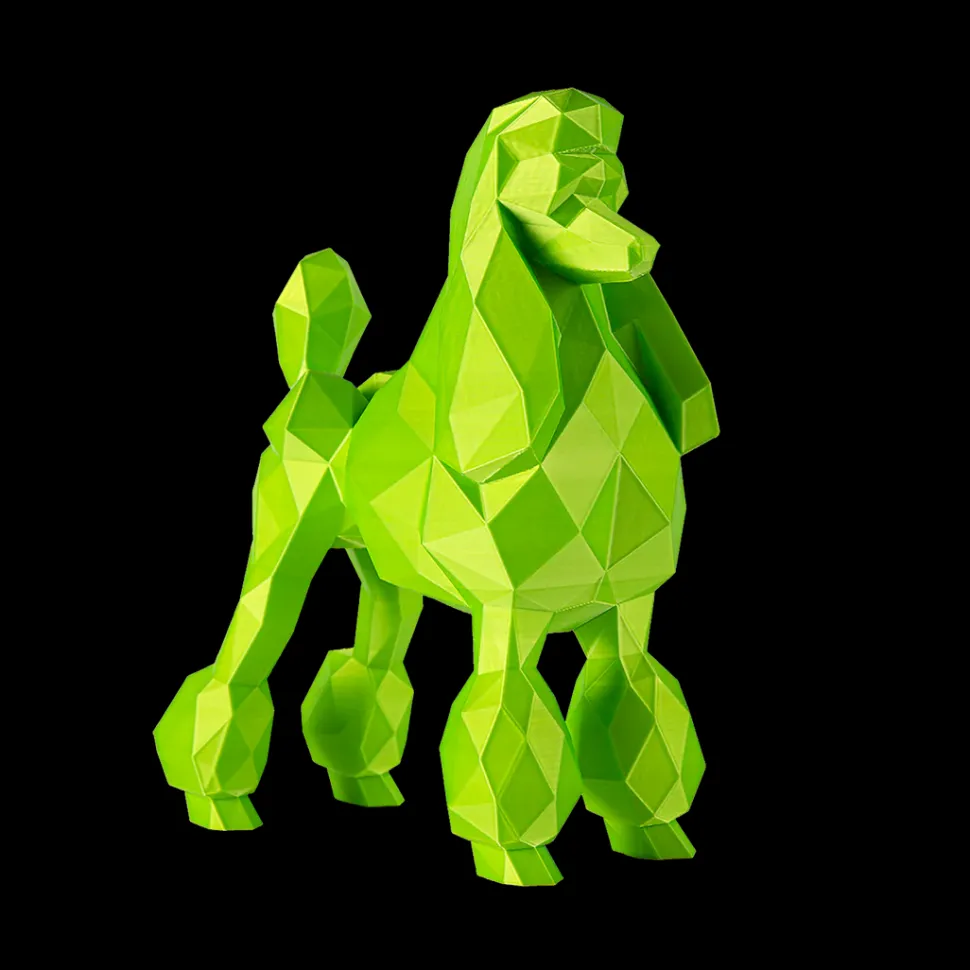 Poodle Business Card Holder Sparkle Alpine Green by Kumpe3D