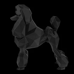 Poodle Business Card Holder Black by Kumpe3D