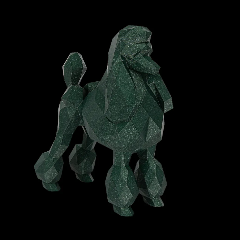 Poodle Business Card Holder Silk Blue Green by Kumpe3D