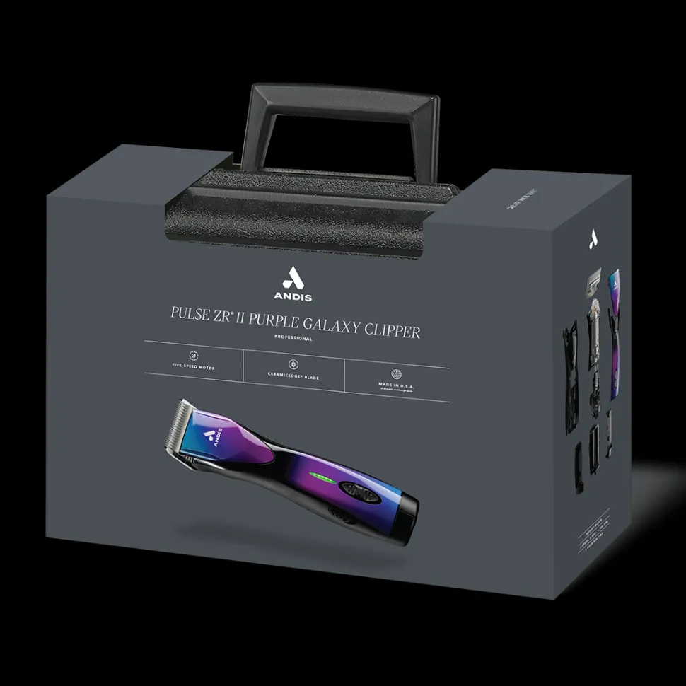 Pulse ZR II Purple Clipper with Free 4FW and 5FW Blades by Andis
