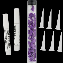 Purple Feline Medium Nail Caps by Soft Claws