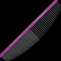 6.5" 50/50 Purple Half-Moon Comb by PetStore.Direct