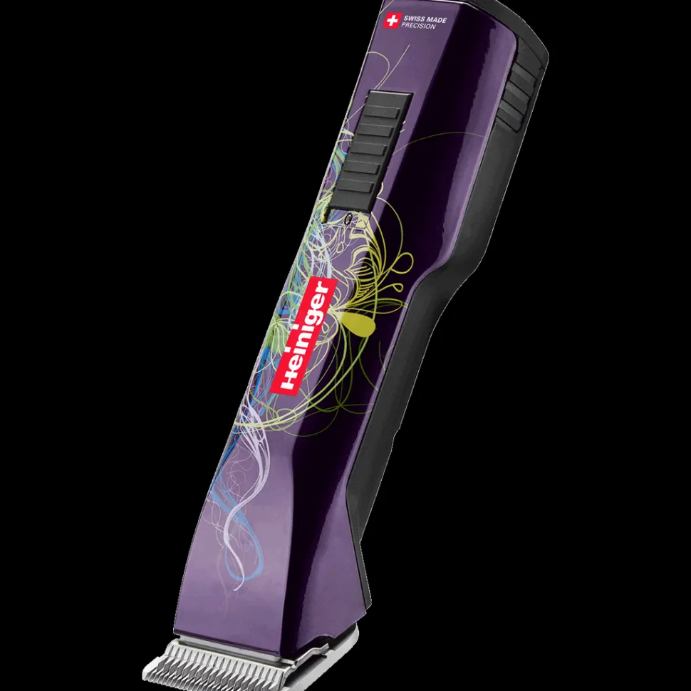 Purple Saphir Cordless Clipper with Two Batteries In a Case by Heiniger