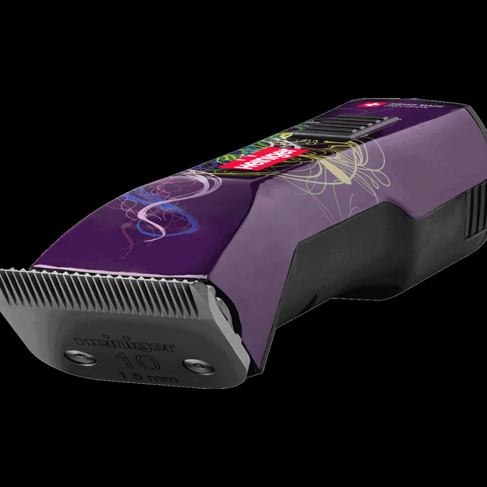 Purple Saphir Cordless Clipper with Two Batteries In a Case by Heiniger