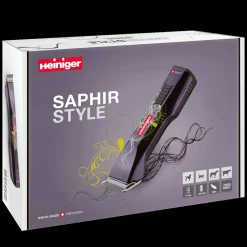 Purple Saphir Cordless Clipper Two Batteries with Free Clipper Grip by Heiniger