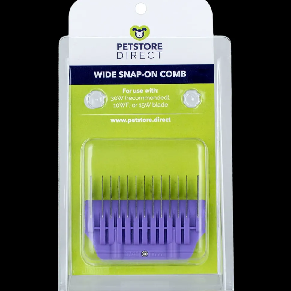 #4 1/4" Purple Wide Snap on Comb by PetStore.Direct