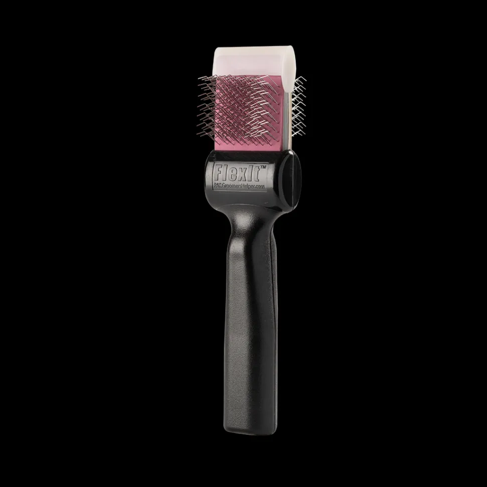 Purple/Silver Firm Flex Finishing Undercoating Combo Single Brush by FlexIt