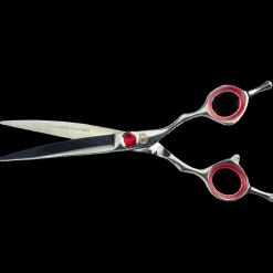 6" Red Mini Curved Shear by PetStore.Direct