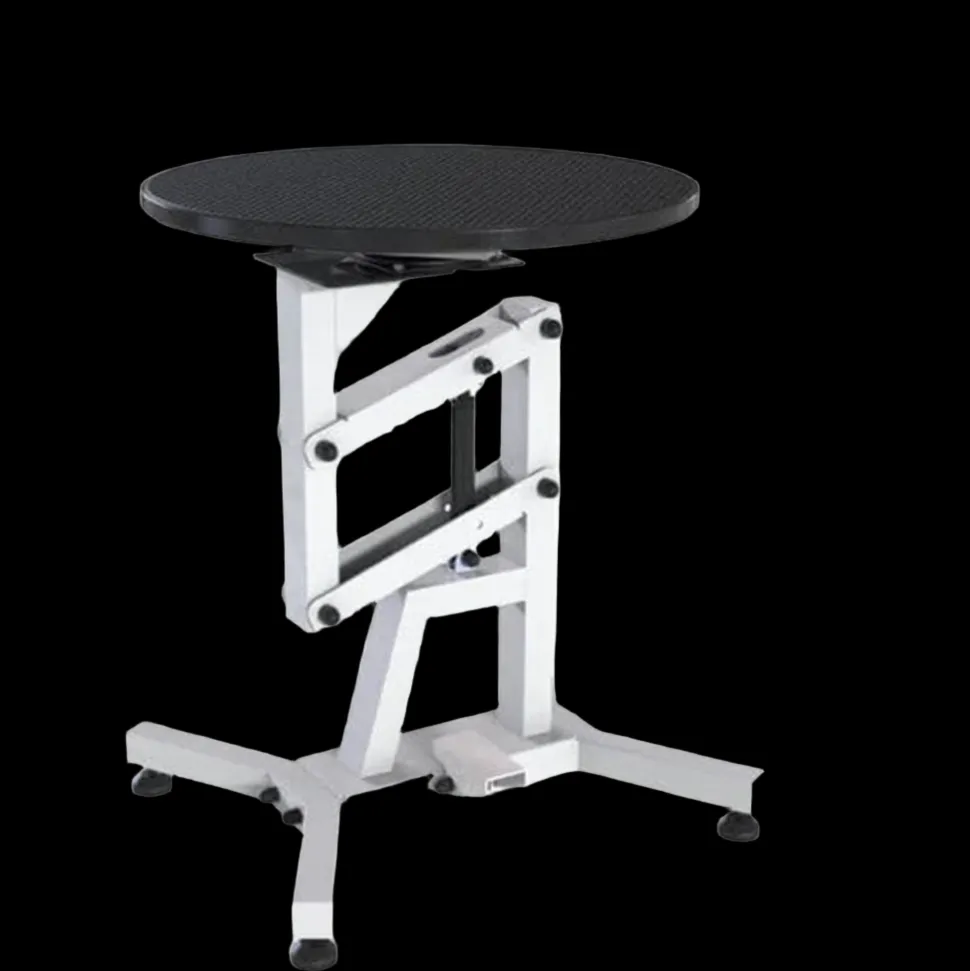 Round Air Lift Table - Black Top by PetStore.Direct