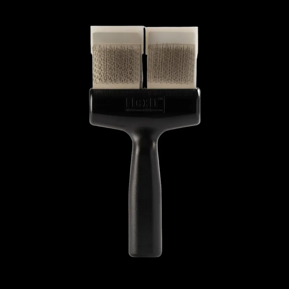 Silver Firm Flex Undercoating Twin Double Brush by FlexIt