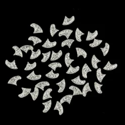 Silver Sparkle Feline Medium Nail Caps by Soft Claws
