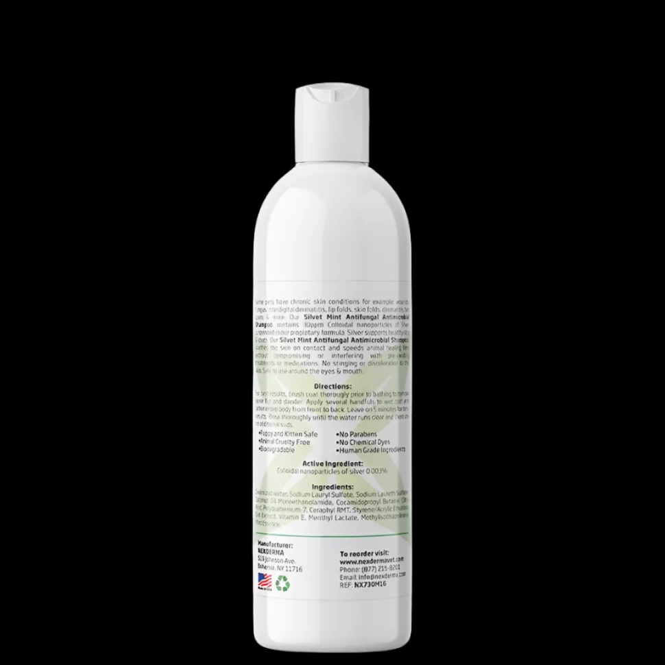 Silvet Mint Antifungal Antimicrobial Shampoo 16oz by Nexderma
