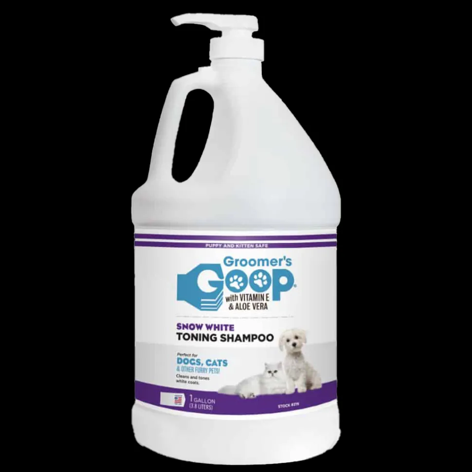 Snow White Toner Shampoo Gallon by Groomer's Goop